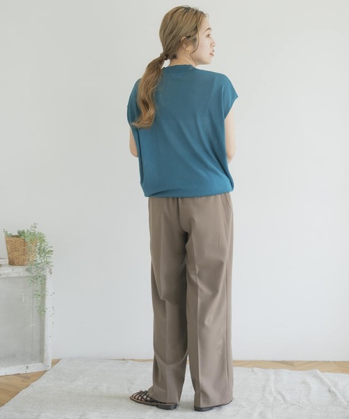 ITEMS URBANRESEARCH（アイテムズ アーバンリサーチ）の「フレンチスリーブニット（ニット/セーター・レディース・モカ/グリーン/グレー系その他/ブラック・FREE）」の14枚目の写真