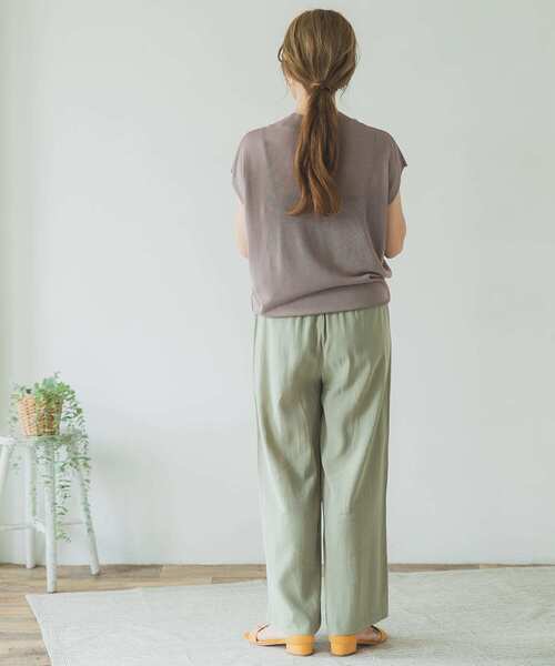 ITEMS URBANRESEARCH（アイテムズ アーバンリサーチ）の「フレンチスリーブニット（ニット/セーター・レディース・モカ/グリーン/グレー系その他/ブラック・FREE）」の19枚目の写真