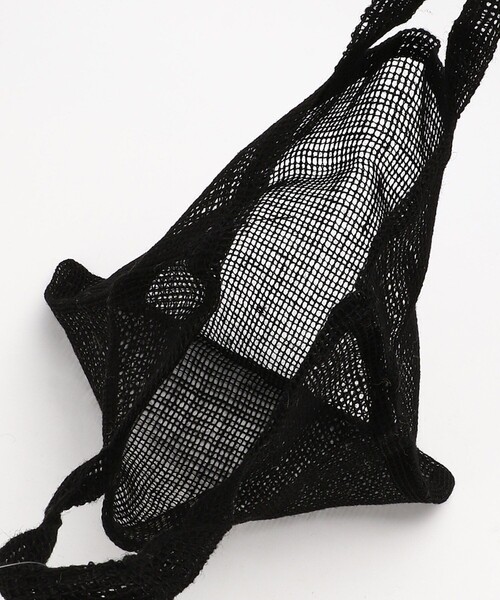 FREAK'S STORE（フリークスストア）の「MAISON BENGAL/メイゾン・ベンガル ジュートメッシュトートバッグ（トートバッグ・レディース・ブラック/ベージュ・ONE SIZE）」の10枚目の写真