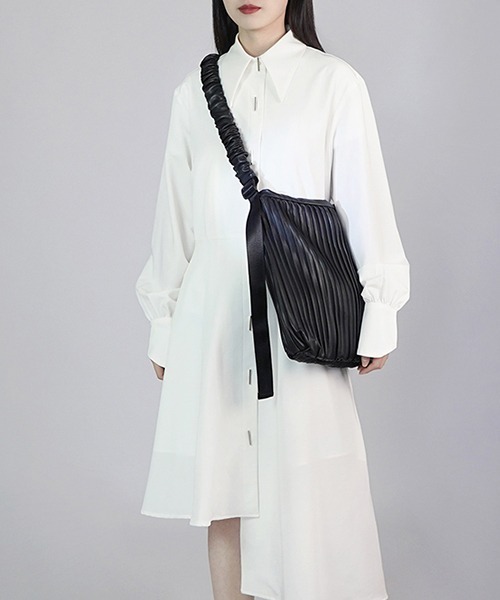 chuclla】Pleats shoulder 2way bag cha201-ファッション通販