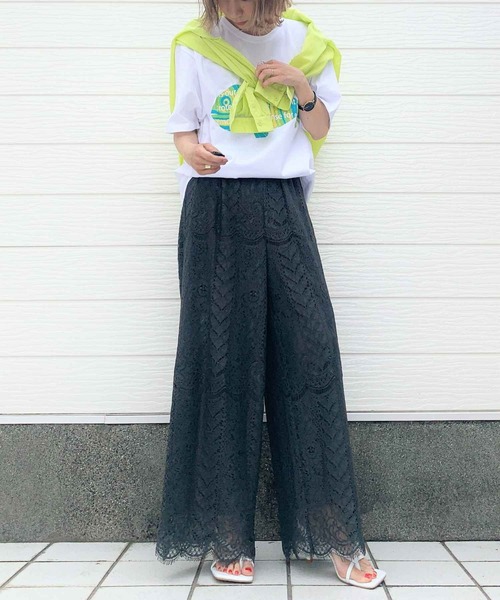 Q（キュー）の「fish Tシャツ（Tシャツ/カットソー・レディース・ホワイト/ライトグレー・MEDIUM）」の11枚目の写真