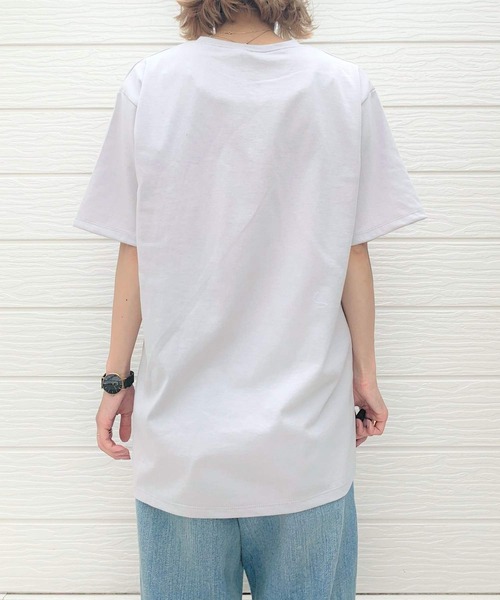 Q（キュー）の「fish Tシャツ（Tシャツ/カットソー・レディース・ホワイト/ライトグレー・MEDIUM）」の6枚目の写真