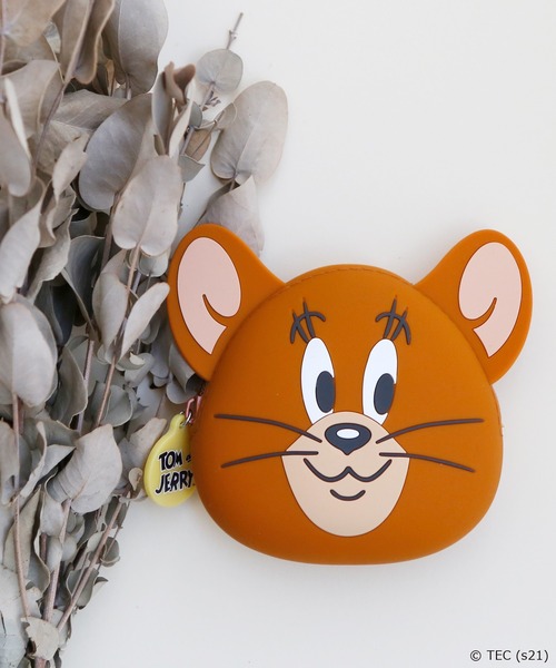 トムとジェリー ステンレスボトル アップリケポーチ シリコンポーチ コースター TOM and JERRY キャラクターフェイスダイカットシリコンポーチ