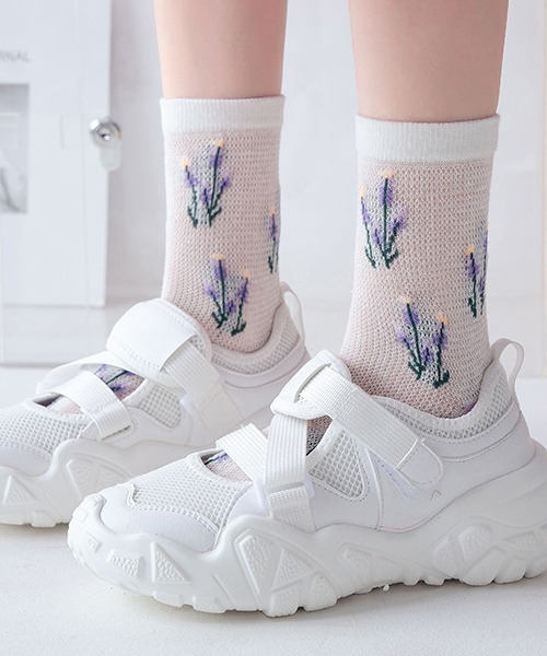 セール F D デザインメッシュソックス ソックス 靴下 Fun Daily ファンアンドデイリー のファッション通販 Zozotown