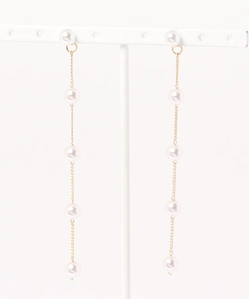 LAC-VERT(ラック・ヴェール)の「パールドロップピアス(ピアス(両耳用)・レディース・ゴールド・FREE)」の9枚目の写真