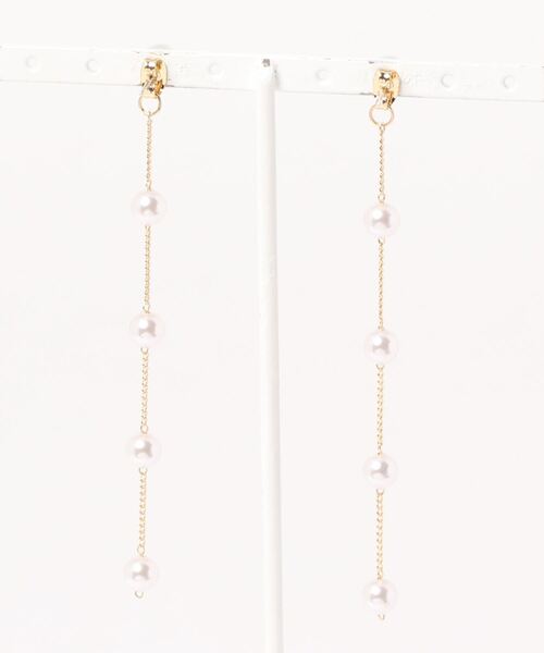 LAC-VERT(ラック・ヴェール)の「パールドロップピアス(ピアス(両耳用)・レディース・ゴールド・FREE)」の8枚目の写真