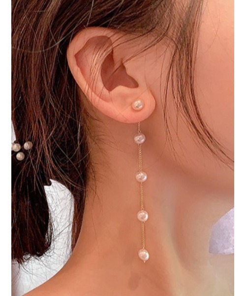 LAC-VERT(ラック・ヴェール)の「パールドロップピアス(ピアス(両耳用)・レディース・ゴールド・FREE)」の7枚目の写真