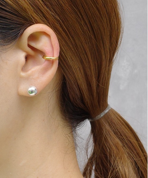 SIGNAL（シグナル）の「【SIGNAL/シグナル】silver925 ハーフボールピアス / シルバー925（ピアス（両耳用）・レディース・シルバー・FREE）」の5枚目の写真