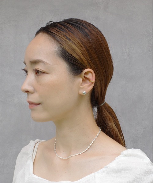 SIGNAL（シグナル）の「【SIGNAL/シグナル】silver925 ハーフボールピアス / シルバー925（ピアス（両耳用）・レディース・シルバー・FREE）」の9枚目の写真