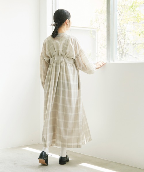 cardo fabrica(カルドファブリカ)の「.●W/Tグラフチェックショートギャザーブラウス(シャツ/ブラウス・レディース・キナリ/ブラック・FREE)」の20枚目の写真