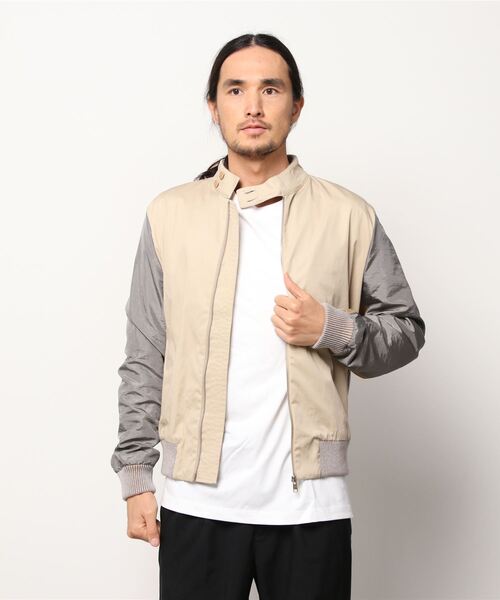 MAISON FLANEUR（メゾンフラネウール）の「MAISON FLANEUR(メゾンフラネウール) ブルゾン（ブルゾン・メンズ・ベージュ/ネイビー・2）」の2枚目の写真