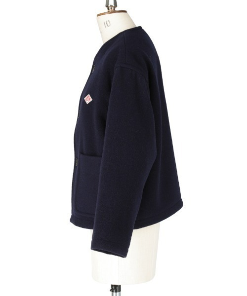 DANTON/ダントン ウールカラーレスジャケット COLLARLESS JACKET