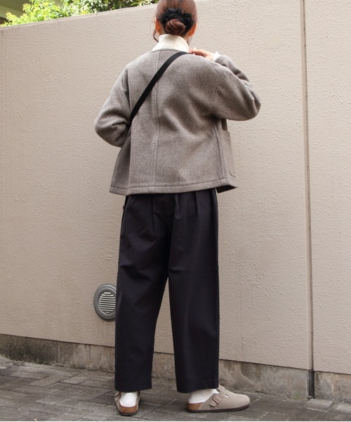 DANTON/ダントン ウールカラーレスジャケット COLLARLESS JACKET