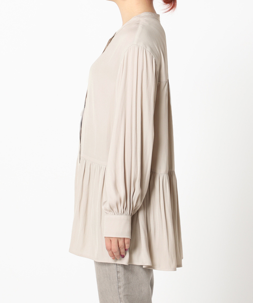 Simplicite（サンプリシテ）の「ティアードブラウス◆（シャツ/ブラウス・レディース・ブラック/ベージュ/パープル・FREE）」の10枚目の写真