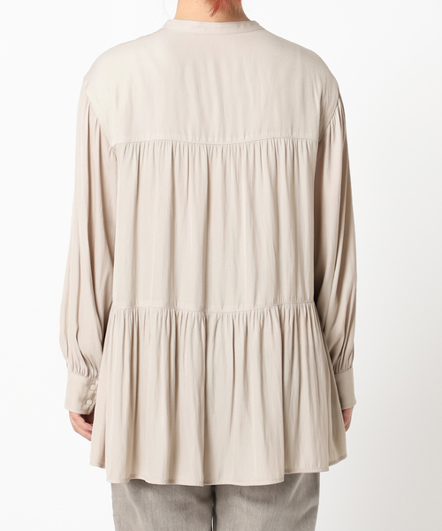 Simplicite（サンプリシテ）の「ティアードブラウス◆（シャツ/ブラウス・レディース・ブラック/ベージュ/パープル・FREE）」の11枚目の写真