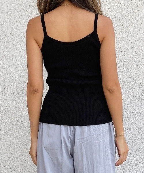 esutoreja(エストレジャ)の「シンプルリブキャミソール(キャミソール・レディース・ホワイト/ブラック/ベージュ・FREE)」の22枚目の写真