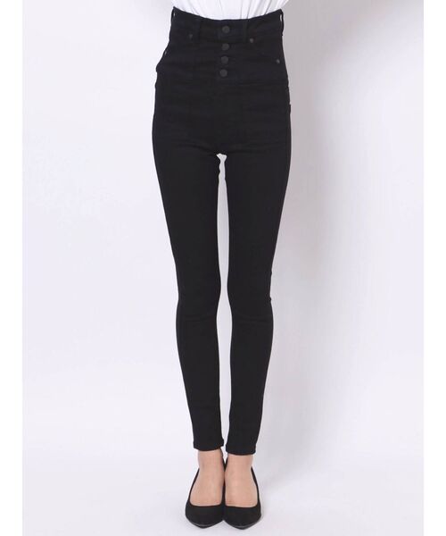 EMODA（エモダ）の「アウトポケットハイウエストパギンス（デニムパンツ・レディース・ブラック/グレー・SMALL/MEDIUM/X-SMALL）」の8枚目の写真