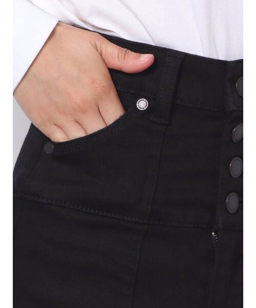 EMODA（エモダ）の「アウトポケットハイウエストパギンス（デニムパンツ・レディース・ブラック/グレー・SMALL/MEDIUM/X-SMALL）」の10枚目の写真