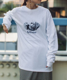 《人気の犬猫シリーズ続編！》【GLOSTER/グロスター】DOG&CAT 犬猫プリントロンT