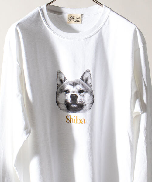 GLOSTER（グロスター）の「《人気の犬猫シリーズ続編！》【GLOSTER/グロスター】DOG&CAT 犬猫プリントロンT（Tシャツ/カットソー・メンズ・ホワイト/ホワイト系その他/ホワイト系その他2/ホワイト系その他3/ホワイト系その他4/ホワイト系その他5/ホワイト系その他6/ホワイト系その他7・MEDIUM/LARGE）」の4枚目の写真