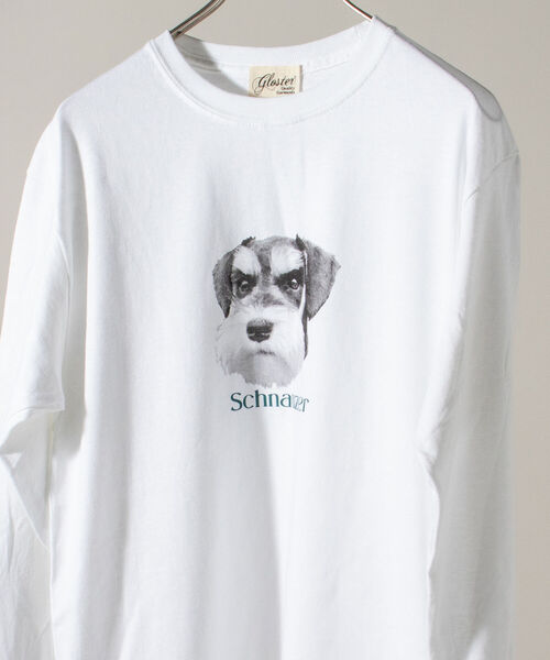 GLOSTER（グロスター）の「《人気の犬猫シリーズ続編！》【GLOSTER/グロスター】DOG&CAT 犬猫プリントロンT（Tシャツ/カットソー・メンズ・ホワイト/ホワイト系その他/ホワイト系その他2/ホワイト系その他3/ホワイト系その他4/ホワイト系その他5/ホワイト系その他6/ホワイト系その他7・MEDIUM/LARGE）」の8枚目の写真