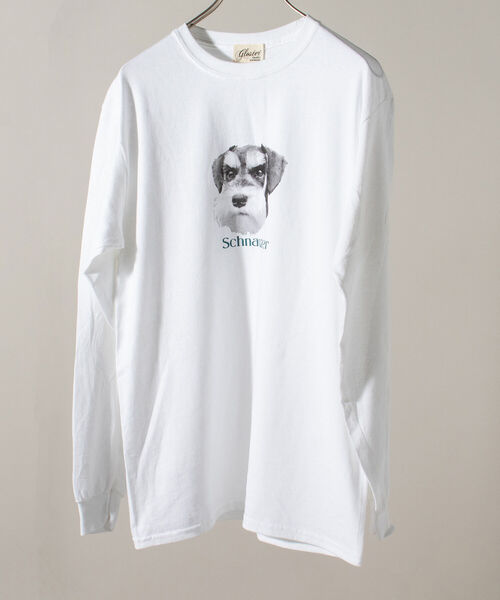 GLOSTER（グロスター）の「《人気の犬猫シリーズ続編！》【GLOSTER/グロスター】DOG&CAT 犬猫プリントロンT（Tシャツ/カットソー・メンズ・ホワイト/ホワイト系その他/ホワイト系その他2/ホワイト系その他3/ホワイト系その他4/ホワイト系その他5/ホワイト系その他6/ホワイト系その他7・MEDIUM/LARGE）」の12枚目の写真