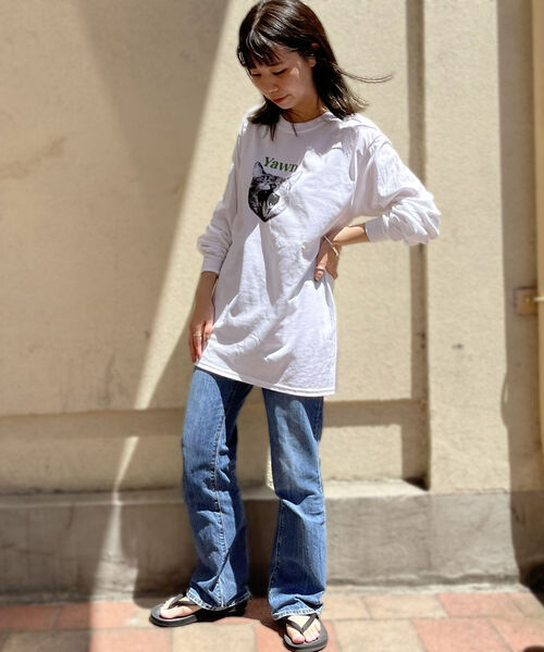 GLOSTER（グロスター）の「《人気の犬猫シリーズ続編！》【GLOSTER/グロスター】DOG&CAT 犬猫プリントロンT（Tシャツ/カットソー・メンズ・ホワイト/ホワイト系その他/ホワイト系その他2/ホワイト系その他3/ホワイト系その他4/ホワイト系その他5/ホワイト系その他6/ホワイト系その他7・MEDIUM/LARGE）」の13枚目の写真