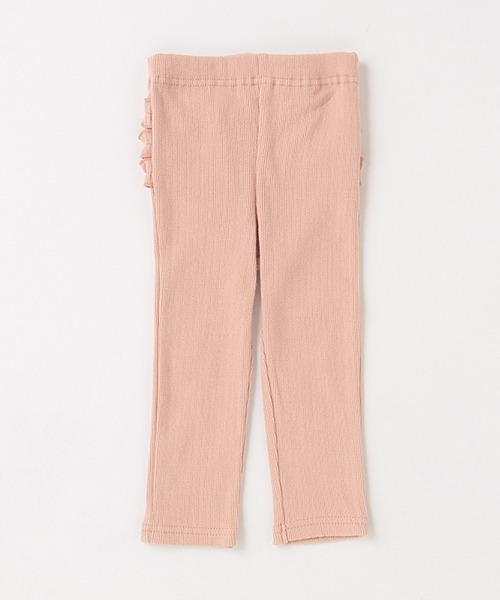 petit main(プティマイン)の「バックフリルレギンス(レギンス/スパッツ・キッズ・ブラック/ピンク/キナリ/オフホワイト/モカ・80cm/100cm/110cm/90cm)」の5枚目の写真