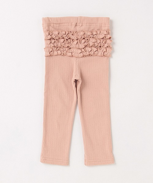 petit main(プティマイン)の「バックフリルレギンス(レギンス/スパッツ・キッズ・ブラック/ピンク/キナリ/オフホワイト/モカ・80cm/100cm/110cm/90cm)」の8枚目の写真