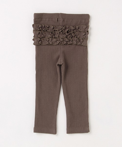 petit main(プティマイン)の「バックフリルレギンス(レギンス/スパッツ・キッズ・ブラック/ピンク/キナリ/オフホワイト/モカ・80cm/100cm/110cm/90cm)」の9枚目の写真