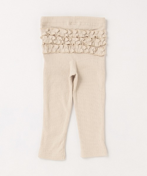 petit main(プティマイン)の「バックフリルレギンス(レギンス/スパッツ・キッズ・ブラック/ピンク/キナリ/オフホワイト/モカ・80cm/100cm/110cm/90cm)」の11枚目の写真