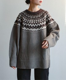 feepur | ノルディック柄オーバーニット(ニット/セーター)