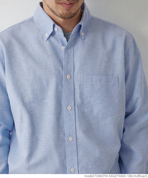 coca（coca）（コカ）の「メンズ BDレギュラーフィットオックスシャツ（シャツ/ブラウス・メンズ・ホワイト/パープル/ブルー・S/M/L/XL）」の12枚目の写真