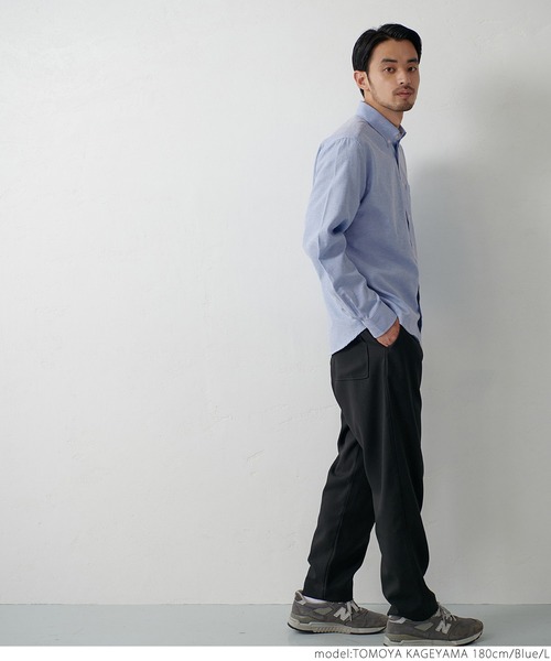 coca（coca）（コカ）の「メンズ BDレギュラーフィットオックスシャツ（シャツ/ブラウス・メンズ・ホワイト/パープル/ブルー・S/M/L/XL）」の13枚目の写真