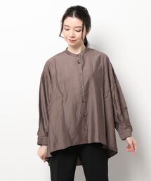 バンドカラーバックフレアシャツ[C5623]