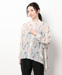 バンドカラーバックフレアシャツ[C5623]