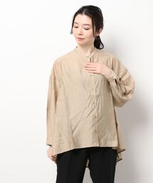 バンドカラーバックフレアシャツ[C5623]