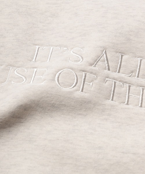 .efiLevol（エフィレボル）の「IT’S ALL BECAUSE OF THE SNOW Sweat（スウェット・メンズ・アッシュグレー・FREE）」の6枚目の写真