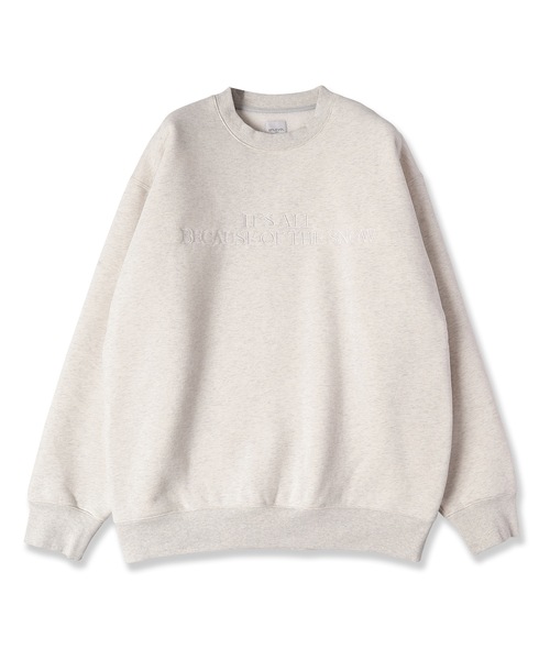 .efiLevol（エフィレボル）の「IT’S ALL BECAUSE OF THE SNOW Sweat（スウェット・メンズ・アッシュグレー・FREE）」の3枚目の写真