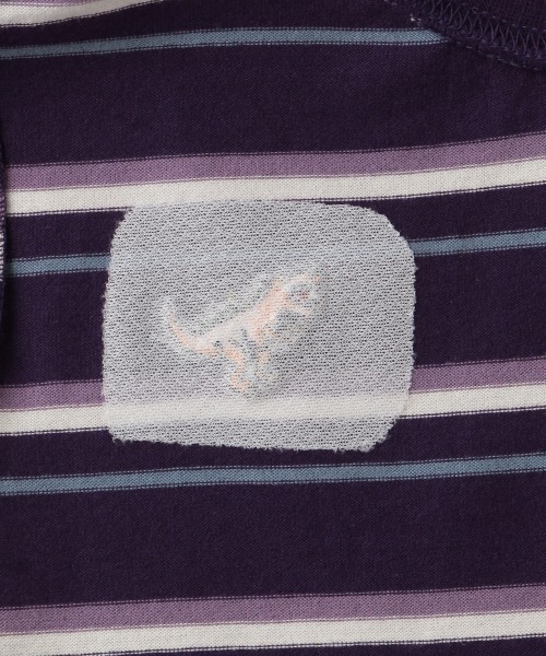 kladskap（クレードスコープ）の「恐竜ボーダー長袖Tシャツ（Tシャツ/カットソー・キッズ・アイボリー/パープル・130cm/110cm/90cm/100cm/120cm）」の13枚目の写真