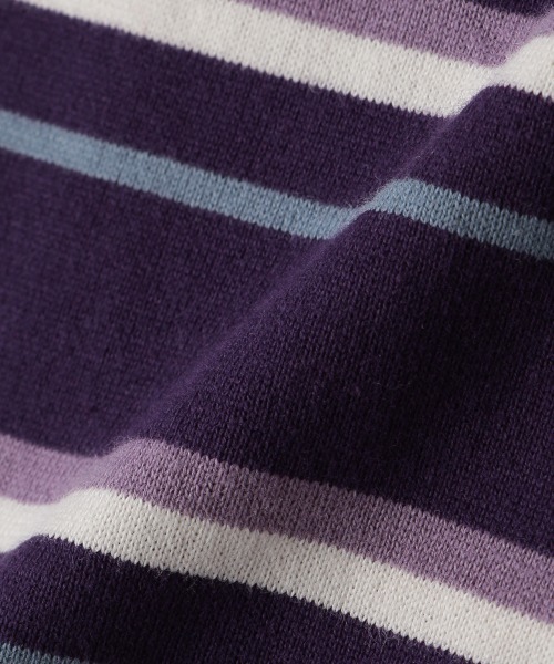 kladskap（クレードスコープ）の「恐竜ボーダー長袖Tシャツ（Tシャツ/カットソー・キッズ・アイボリー/パープル・130cm/110cm/90cm/100cm/120cm）」の4枚目の写真