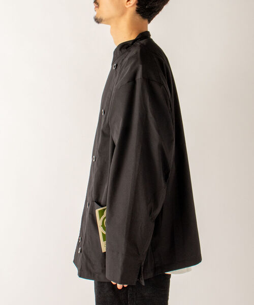 GLOSTER（グロスター）の「【GLOSTER/グロスター】ダブルブレストジャケット コックジャケット（ブルゾン・メンズ・ブラック/ベージュ・MEDIUM/LARGE）」の5枚目の写真