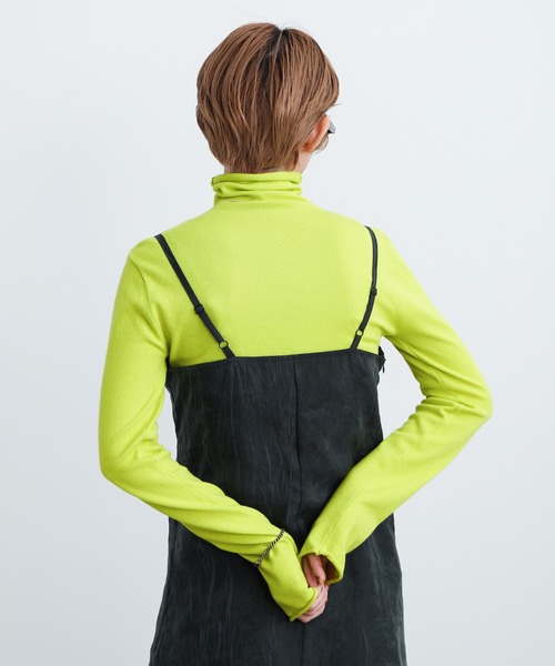 select MOCA（セレクトモカ）の「2021 AW ハイネックカットオフニット（ニット/セーター・レディース・レッド/ピンク/ライム/ブルー・FREE）」の12枚目の写真