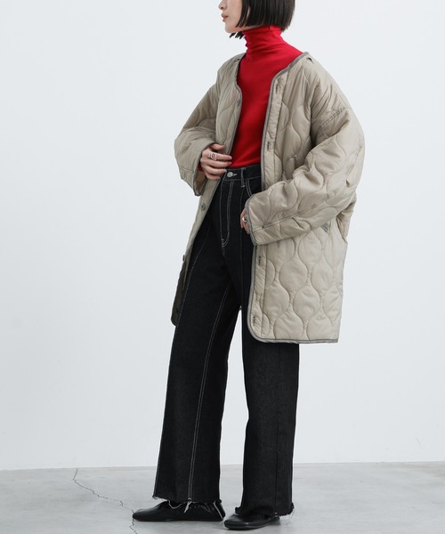 select MOCA（セレクトモカ）の「2021 AW ハイネックカットオフニット（ニット/セーター・レディース・レッド/ピンク/ライム/ブルー・FREE）」の22枚目の写真