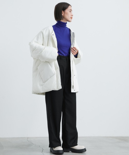 select MOCA（セレクトモカ）の「2021 AW ハイネックカットオフニット（ニット/セーター・レディース・レッド/ピンク/ライム/ブルー・FREE）」の7枚目の写真