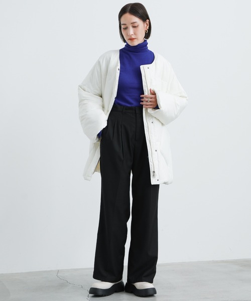 select MOCA（セレクトモカ）の「2021 AW ハイネックカットオフニット（ニット/セーター・レディース・レッド/ピンク/ライム/ブルー・FREE）」の17枚目の写真