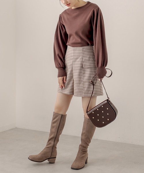 OLIVE des OLIVE(オリーブデオリーブ)の「ストレッチロングブーツ(ブーツ・レディース・ブラック/ダークベージュ/ブラック系その他2・MEDIUM/LARGE)」の7枚目の写真