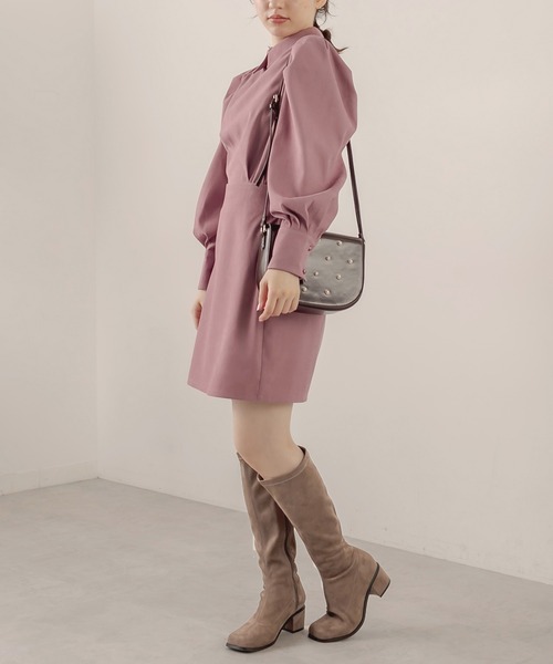 OLIVE des OLIVE(オリーブデオリーブ)の「ストレッチロングブーツ(ブーツ・レディース・ブラック/ダークベージュ/ブラック系その他2・MEDIUM/LARGE)」の5枚目の写真