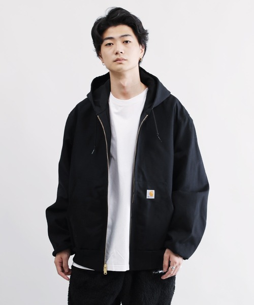 Carhartt（カーハート）の「carhartt / カーハート Thermal-Lined Duck Active Jacket サーマルライナー フード アクティブジャケット（ブルゾン・メンズ・ブラック/ブラウン/ネイビー・SMALL/MEDIUM/LARGE/X-LARGE）」の8枚目の写真