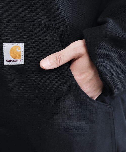 Carhartt（カーハート）の「carhartt / カーハート Thermal-Lined Duck Active Jacket サーマルライナー フード アクティブジャケット（ブルゾン・メンズ・ブラック/ブラウン/ネイビー・SMALL/MEDIUM/LARGE/X-LARGE）」の14枚目の写真